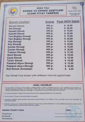 Ekmeğe zam geliyor! Yeni zam listesi belli oldu